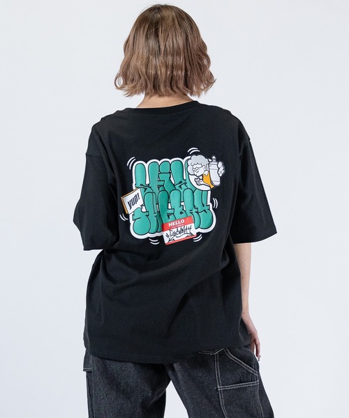 JOHN'S CLOSET（ジョンズクローゼット）の「【a】〔GRANMA/グランマ〕アソートパターンプリント ビッグシルエットTシャツ（Tシャツ/カットソー・メンズ・ライトグレー系1/ブラック系3/ブラック系1/ブラック系2/ホワイト系3/ホワイト系2/ホワイト系1/ライトグレー系2/ライトグレー系3・LARGE/MEDIUM）」の5枚目の写真