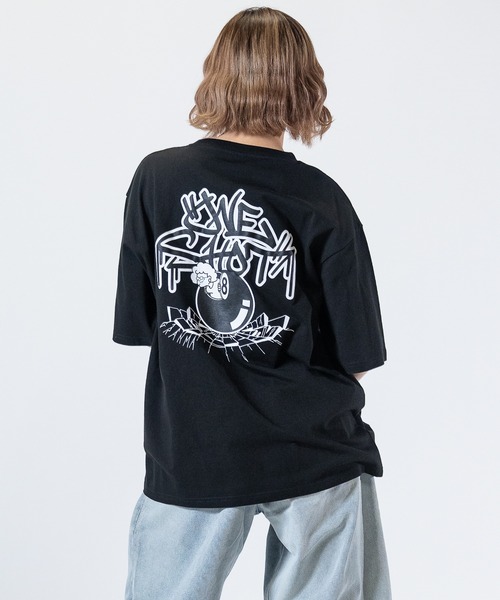 JOHN'S CLOSET（ジョンズクローゼット）の「【a】〔GRANMA/グランマ〕アソートパターンプリント ビッグシルエットTシャツ（Tシャツ/カットソー・メンズ・ライトグレー系1/ブラック系3/ブラック系1/ブラック系2/ホワイト系3/ホワイト系2/ホワイト系1/ライトグレー系2/ライトグレー系3・LARGE/MEDIUM）」の6枚目の写真
