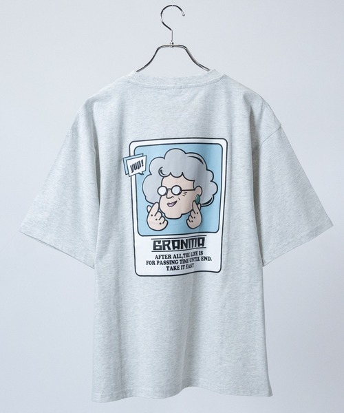 JOHN'S CLOSET（ジョンズクローゼット）の「【a】〔GRANMA/グランマ〕アソートパターンプリント ビッグシルエットTシャツ（Tシャツ/カットソー・メンズ・ライトグレー系1/ブラック系3/ブラック系1/ブラック系2/ホワイト系3/ホワイト系2/ホワイト系1/ライトグレー系2/ライトグレー系3・LARGE/MEDIUM）」の7枚目の写真