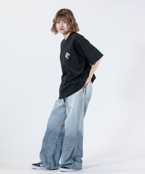 JOHN'S CLOSET（ジョンズクローゼット）の「【a】〔GRANMA/グランマ〕アソートパターンプリント ビッグシルエットTシャツ（Tシャツ/カットソー・メンズ・ライトグレー系1/ブラック系3/ブラック系1/ブラック系2/ホワイト系3/ホワイト系2/ホワイト系1/ライトグレー系2/ライトグレー系3・LARGE/MEDIUM）」の22枚目の写真