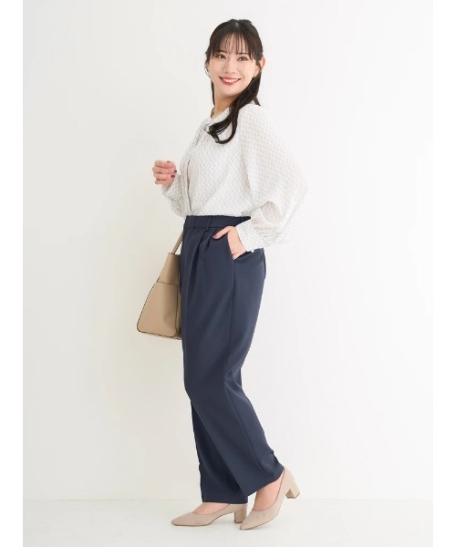 Re-J&SUPURE(リジェイアンドスプル)の「【大きいサイズ】【Wクロス】テーパードパンツ(セットアップ可)(スラックス・レディース・ベージュ/ブラック/ネイビー・XX-LARGE/X-LARGE/XXX-LARGE)」の16枚目の写真