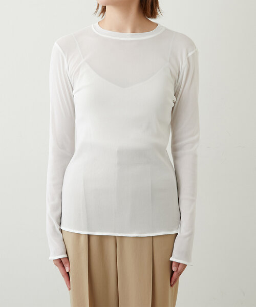 セール】【La nature linge】シアーチュールトップス（Tシャツ