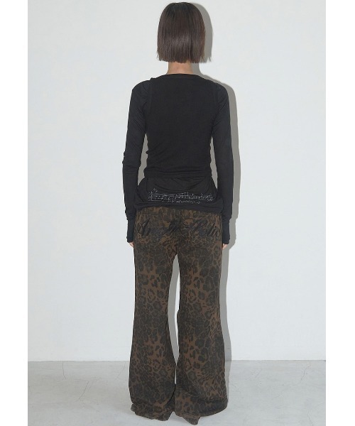 【NASTY FANCY CLUB】 Leopard Bootcut Pants★送料・関税込★ A'GEM/9 × .kom 『 FANCY CLUB/ファンシークラブ』 LEOPARD
