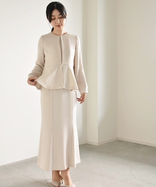 kaene（カエン）の「フレアジャケットセットワンピース［ブラック：ブラックフォーマル対応］冠婚葬祭 礼服 喪服 入学式 卒業式 七五三 お宮参り（ワンピース・レディース・ブラック/ベージュ/ネイビー・34/42/40/38/36）」の11枚目の写真
