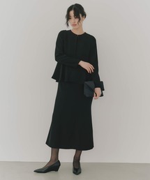 kaene（カエン）の「フレアジャケットセットワンピース［ブラック：ブラックフォーマル対応］冠婚葬祭 礼服 喪服 入学式 卒業式 七五三 お宮参り（スーツセット）」