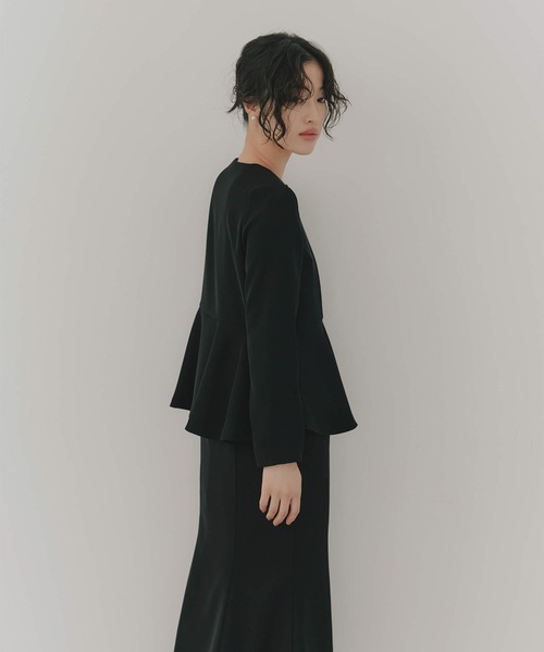 kaene（カエン）の「フレアジャケットセットワンピース［ブラック：ブラックフォーマル対応］冠婚葬祭 礼服 喪服 入学式 卒業式 七五三 お宮参り（ワンピース・レディース・ブラック/ベージュ/ネイビー・34/42/40/38/36）」の8枚目の写真