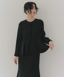 kaene（カエン）の「フレアジャケットセットワンピース［ブラック：ブラックフォーマル対応］冠婚葬祭 礼服 喪服 入学式 卒業式 七五三 お宮参り（スーツセット）」