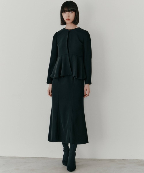 kaene（カエン）の「フレアジャケットセットワンピース［ブラック：ブラックフォーマル対応］冠婚葬祭 礼服 喪服 入学式 卒業式 七五三 お宮参り（ワンピース・レディース・ブラック/ベージュ/ネイビー・34/42/40/38/36）」の14枚目の写真