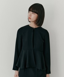 kaene（カエン）の「フレアジャケットセットワンピース［ブラック：ブラックフォーマル対応］冠婚葬祭 礼服 喪服 入学式 卒業式 七五三 お宮参り（スーツセット）」