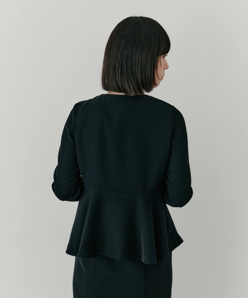 kaene（カエン）の「フレアジャケットセットワンピース［ブラック：ブラックフォーマル対応］冠婚葬祭 礼服 喪服 入学式 卒業式 七五三 お宮参り（ワンピース・レディース・ブラック/ベージュ/ネイビー・34/42/40/38/36）」の18枚目の写真