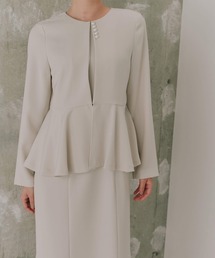 kaene（カエン）の「フレアジャケットセットワンピース［ブラック：ブラックフォーマル対応］冠婚葬祭 礼服 喪服 入学式 卒業式 七五三 お宮参り（スーツセット）」