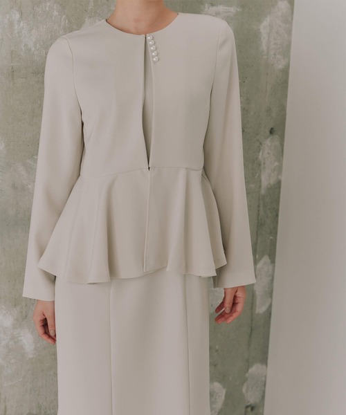 kaene（カエン）の「フレアジャケットセットワンピース［ブラック：ブラックフォーマル対応］冠婚葬祭 礼服 喪服 入学式 卒業式 七五三 お宮参り（ワンピース・レディース・ブラック/ベージュ/ネイビー・34/42/40/38/36）」の22枚目の写真
