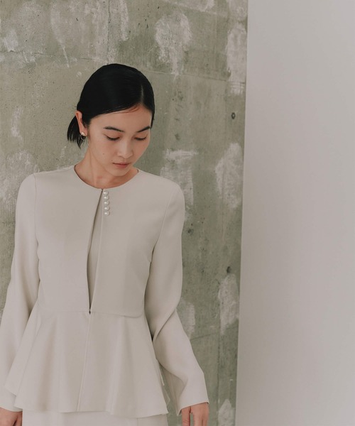 kaene（カエン）の「フレアジャケットセットワンピース［ブラック：ブラックフォーマル対応］冠婚葬祭 礼服 喪服 入学式 卒業式 七五三 お宮参り（ワンピース・レディース・ブラック/ベージュ/ネイビー・34/42/40/38/36）」の20枚目の写真