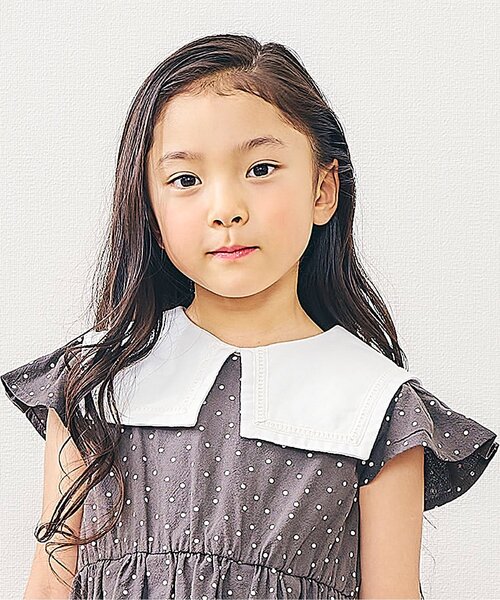 Seraph（セラフ）の「【ジュニア対応】ビックカラートップス（Tシャツ/カットソー・キッズ・ベージュ/ライトインディゴブルー/オフホワイト・80/90/100/110/120/130/140）」の3枚目の写真