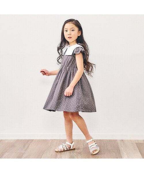 Seraph（セラフ）の「【ジュニア対応】ビックカラートップス（Tシャツ/カットソー・キッズ・ベージュ/ライトインディゴブルー/オフホワイト・80/90/100/110/120/130/140）」の6枚目の写真