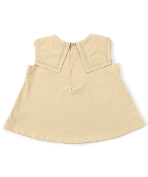 Seraph（セラフ）の「【ジュニア対応】ビックカラートップス（Tシャツ/カットソー・キッズ・ベージュ/ライトインディゴブルー/オフホワイト・80/90/100/110/120/130/140）」の11枚目の写真