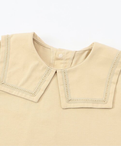 Seraph（セラフ）の「【ジュニア対応】ビックカラートップス（Tシャツ/カットソー・キッズ・ベージュ/ライトインディゴブルー/オフホワイト・80/90/100/110/120/130/140）」の12枚目の写真