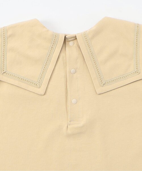 Seraph（セラフ）の「【ジュニア対応】ビックカラートップス（Tシャツ/カットソー・キッズ・ベージュ/ライトインディゴブルー/オフホワイト・80/90/100/110/120/130/140）」の14枚目の写真