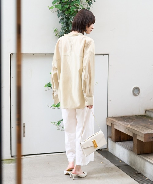 ⭐︎完売⭐︎新品　ルージュヴィフ　シアーシャツ　ピンク　シャツ シアー前後 差シャツ｜OUTLET / アウトレット