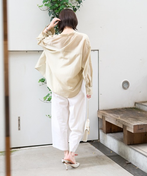 Rouge vif - Rouge vif Anna シアーシャツジャケット アイボリー Rouge vif - Rouge vif Anna シアーシャツジャケット アイボリー