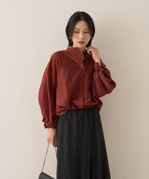 Rouge vif - 今期新作　新品　Rouge Vif  シアーブラウス Rouge vif la cle｜フリルカラーシアーブラウス | Rakuten