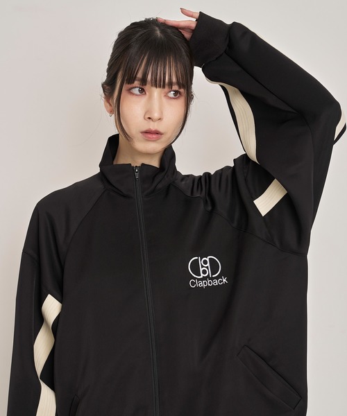 Nora Lily】Oversilhouette Line Track Jacket（Tシャツ
