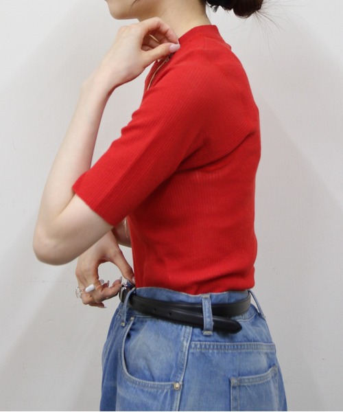 THE SHINZONE(ザ シンゾーン)の「THE SHINZONE/シンゾーン ミッドサマーニットTEE MIDSUMMER KNIT TEE 25MMSNI06(Tシャツ/カットソー・レディース・レッド/ブラック/グレー・FREE)」の16枚目の写真