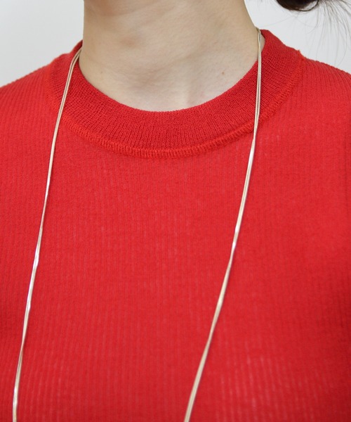 THE SHINZONE(ザ シンゾーン)の「THE SHINZONE/シンゾーン ミッドサマーニットTEE MIDSUMMER KNIT TEE 25MMSNI06(Tシャツ/カットソー・レディース・レッド/ブラック/グレー・FREE)」の18枚目の写真