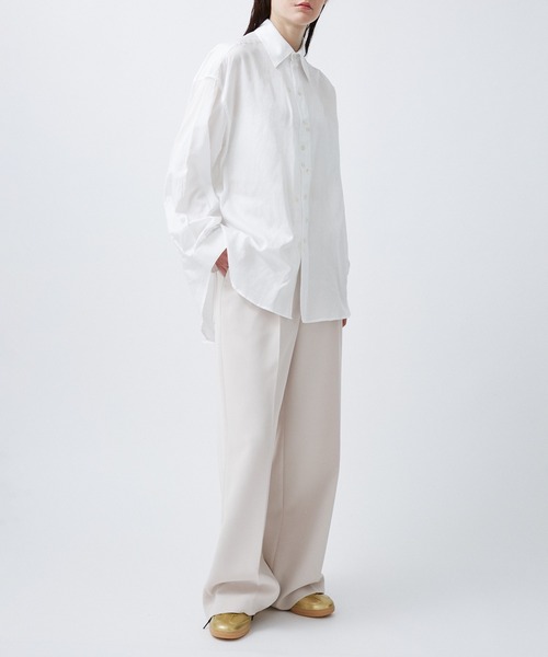 M TO R（ムウトアール）の「BUTTON OVERSIZE SHIRTS（シャツ/ブラウス・レディース・ホワイト/ブラック/ピンク系その他・38/40）」の20枚目の写真