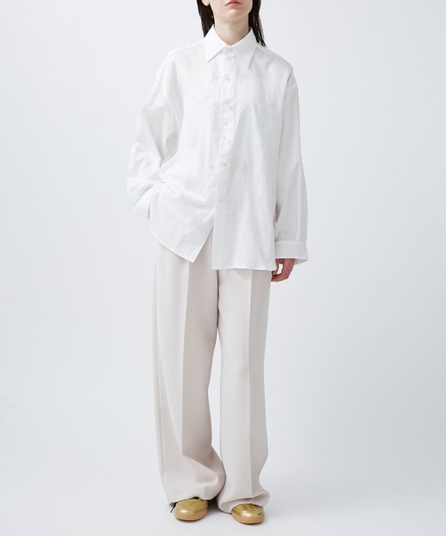 M TO R（ムウトアール）の「BUTTON OVERSIZE SHIRTS（シャツ/ブラウス・レディース・ホワイト/ブラック/ピンク系その他・38/40）」の21枚目の写真