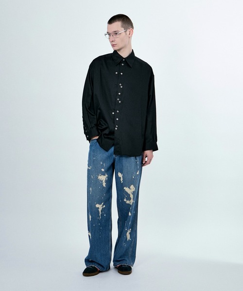 M TO R（ムウトアール）の「BUTTON OVERSIZE SHIRTS（シャツ/ブラウス・レディース・ホワイト/ブラック/ピンク系その他・38/40）」の4枚目の写真