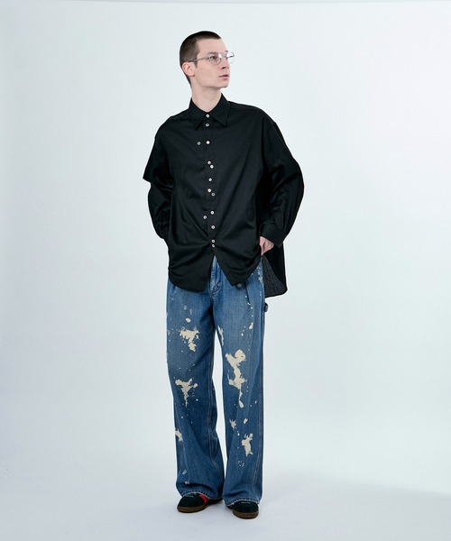 M TO R（ムウトアール）の「BUTTON OVERSIZE SHIRTS（シャツ/ブラウス・レディース・ホワイト/ブラック/ピンク系その他・38/40）」の9枚目の写真