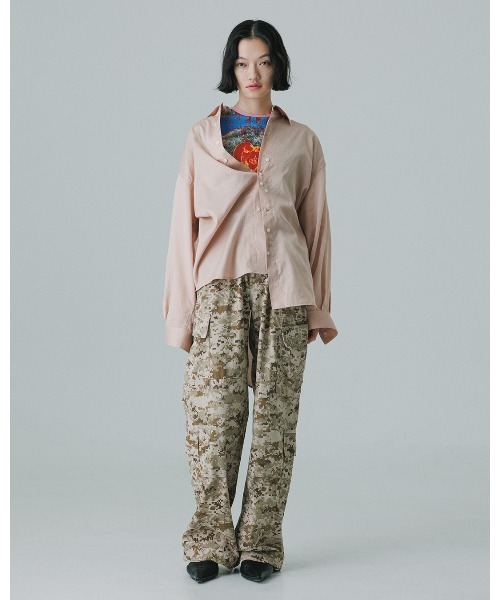 M TO R（ムウトアール）の「BUTTON OVERSIZE SHIRTS（シャツ/ブラウス・レディース・ホワイト/ブラック/ピンク系その他・38/40）」の16枚目の写真