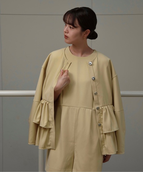I_am（アイアム）の「double frill jacket / ダブルフリルジャケット