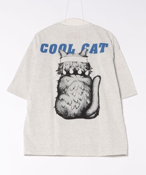CORISCO（コリスコ）の「アニマルCOOL柄Tシャツ(M1)（Tシャツ/カットソー・メンズ・グレー系1/キナリ/ホワイト系2/グレー系2/オートミール/ホワイト系1・MEDIUM/LARGE/X-LARGE）」の11枚目の写真