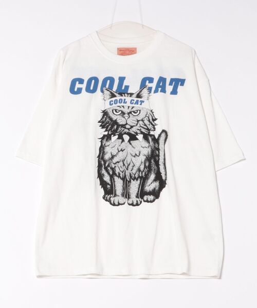 CORISCO（コリスコ）の「アニマルCOOL柄Tシャツ(M1)（Tシャツ/カットソー・メンズ・グレー系1/キナリ/ホワイト系2/グレー系2/オートミール/ホワイト系1・MEDIUM/LARGE/X-LARGE）」の14枚目の写真