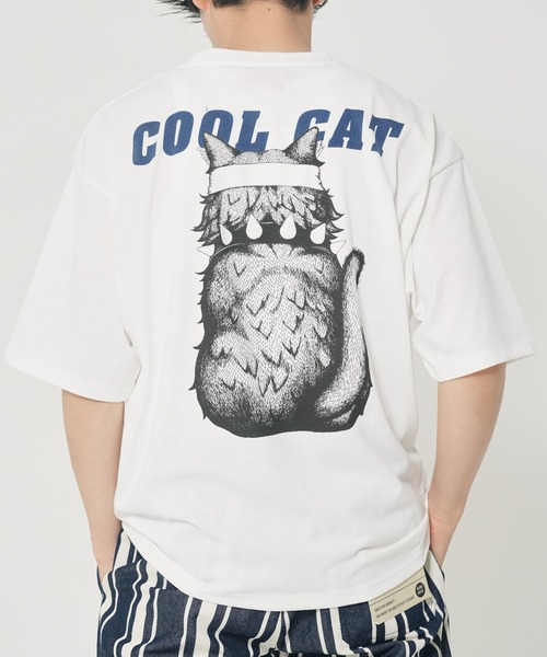 CORISCO（コリスコ）の「アニマルCOOL柄Tシャツ(M1)（Tシャツ/カットソー・メンズ・グレー系1/キナリ/ホワイト系2/グレー系2/オートミール/ホワイト系1・MEDIUM/LARGE/X-LARGE）」の13枚目の写真