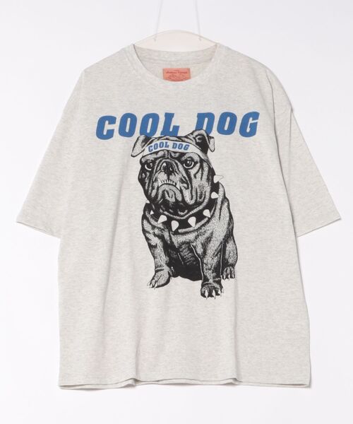 CORISCO（コリスコ）の「アニマルCOOL柄Tシャツ(M1)（Tシャツ/カットソー・メンズ・グレー系1/キナリ/ホワイト系2/グレー系2/オートミール/ホワイト系1・MEDIUM/LARGE/X-LARGE）」の9枚目の写真