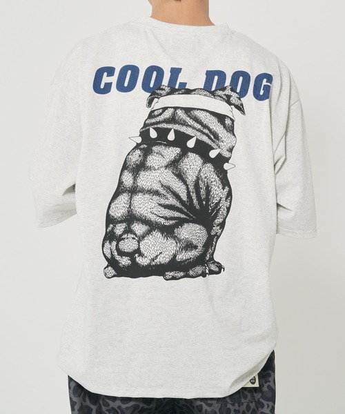 CORISCO（コリスコ）の「アニマルCOOL柄Tシャツ(M1)（Tシャツ/カットソー・メンズ・グレー系1/キナリ/ホワイト系2/グレー系2/オートミール/ホワイト系1・MEDIUM/LARGE/X-LARGE）」の8枚目の写真