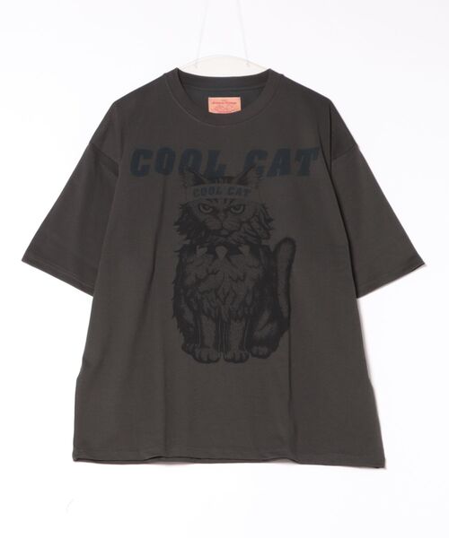 CORISCO（コリスコ）の「アニマルCOOL柄Tシャツ(M1)（Tシャツ/カットソー・メンズ・グレー系1/キナリ/ホワイト系2/グレー系2/オートミール/ホワイト系1・MEDIUM/LARGE/X-LARGE）」の22枚目の写真