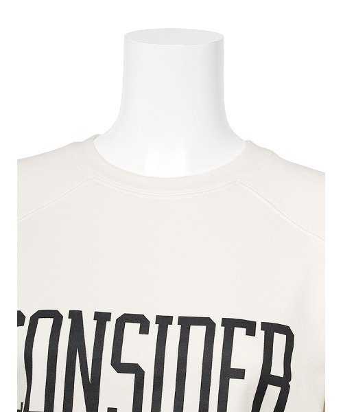 Mila Owen（ミラオーウェン）の「ショート丈半袖グラフィックトレーナー（Tシャツ/カットソー・レディース・ホワイト/ネイビー/ブルー・FREE）」の11枚目の写真