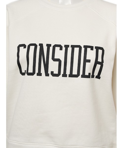 Mila Owen（ミラオーウェン）の「ショート丈半袖グラフィックトレーナー（Tシャツ/カットソー・レディース・ホワイト/ネイビー/ブルー・FREE）」の4枚目の写真