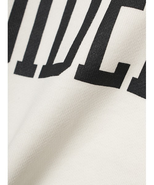 Mila Owen（ミラオーウェン）の「ショート丈半袖グラフィックトレーナー（Tシャツ/カットソー・レディース・ホワイト/ネイビー/ブルー・FREE）」の7枚目の写真