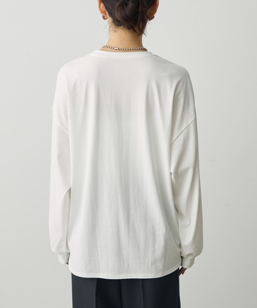 attiree(アティレー)の「【無地】【UVカット】ボリューム袖長袖Tシャツ(Tシャツ/カットソー・レディース・ブラック/ホワイト・FREE)」の6枚目の写真