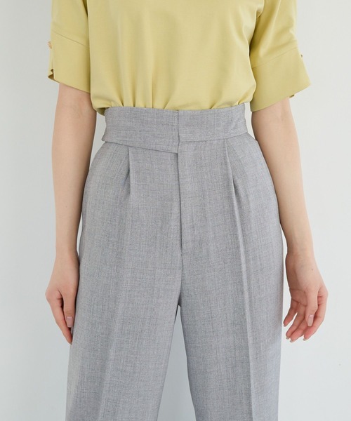 Andemiu（アンデミュウ）の「アサチョウストレートパンツ450906（スラックス・レディース・ベージュ/ブラウン/グレー・SMALL/MEDIUM）」の5枚目の写真