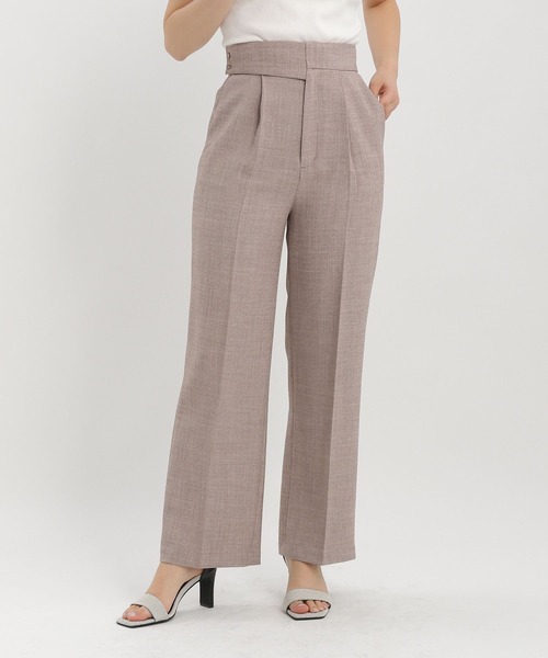 Andemiu（アンデミュウ）の「アサチョウストレートパンツ450906（スラックス・レディース・ベージュ/ブラウン/グレー・SMALL/MEDIUM）」の22枚目の写真