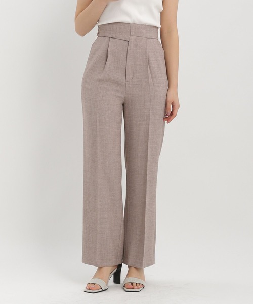 Andemiu（アンデミュウ）の「アサチョウストレートパンツ450906（スラックス・レディース・ベージュ/ブラウン/グレー・SMALL/MEDIUM）」の21枚目の写真