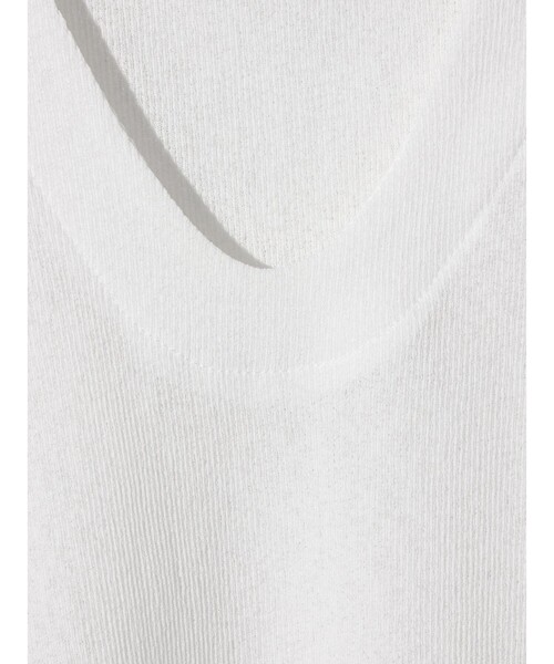 MIDIUMISOLID(ミディウミソリッド)の「MIDIUMISOLID for Ladies シアーアンサンブル(Tシャツ/カットソー・レディース・カーキ/オフホワイト/ブラック・FREE)」の5枚目の写真