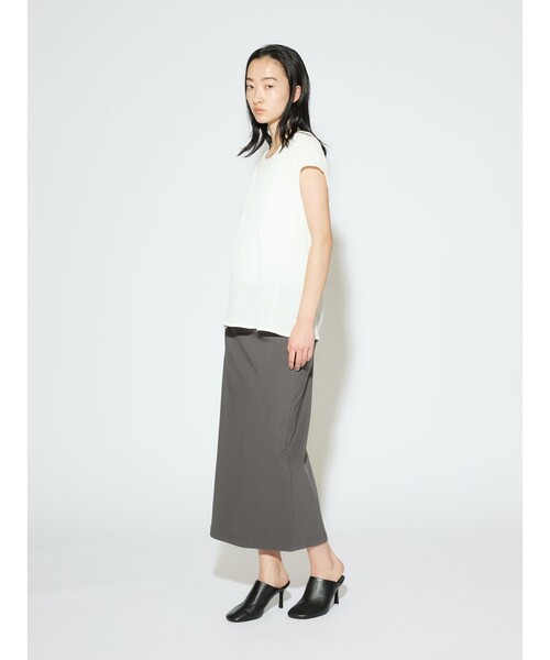 MIDIUMISOLID(ミディウミソリッド)の「MIDIUMISOLID for Ladies シアーアンサンブル(Tシャツ/カットソー・レディース・カーキ/オフホワイト/ブラック・FREE)」の15枚目の写真