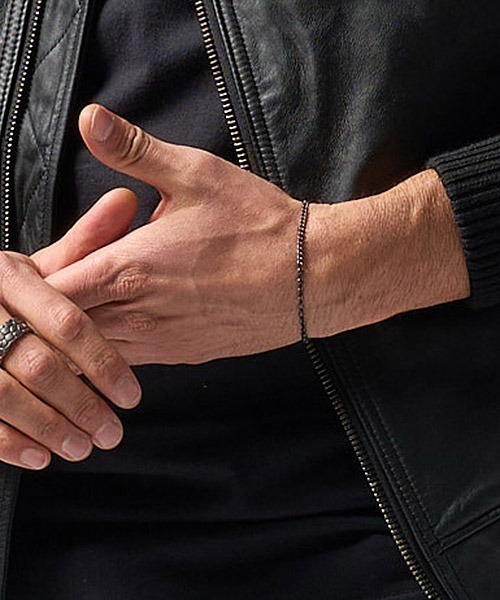 wjk（ダヴルジェイケイ）の「ab1768-IVXLCDM×wjk slim chain bracelet チェーンブレスレット（ブレスレット・メンズ・ブラック系その他・FREE）」の12枚目の写真